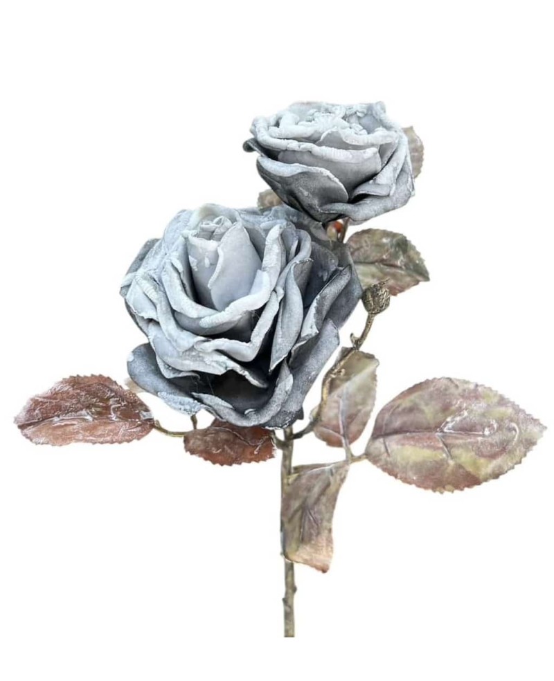 Fleur Artificielle Grise - H 53cm