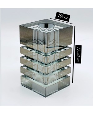 Vase en Cristal Gris - PM