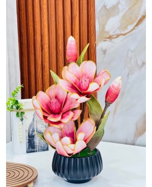  Plante Artificielle Magnolia avec pot - Rose