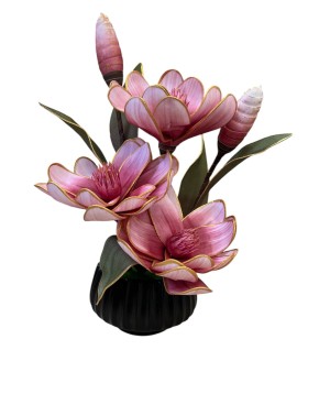Plante Artificielle Magnolia avec pot - Rose
