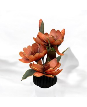 Plante Artificielle Magnolia avec pot - Orange