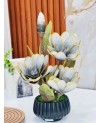Plante Artificielle Magnolia avec Pot - Gris