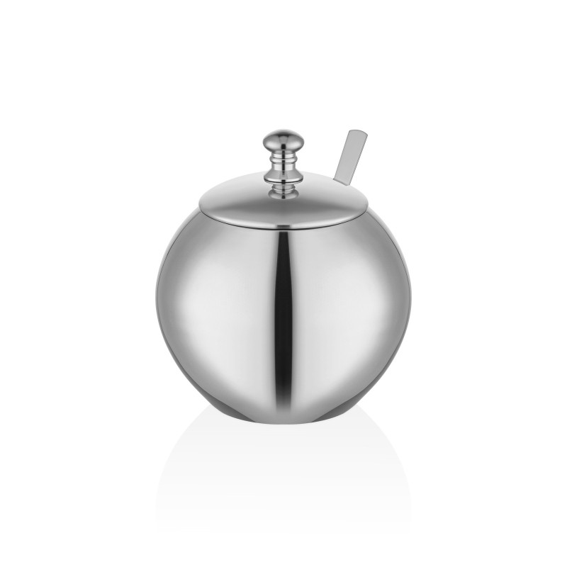 Sucrier / Confiturier en Inox avec Cuillère - NARIN