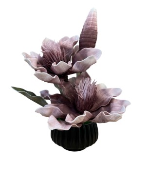 Plante Artificielle avec pot - Mauve