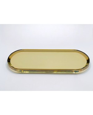  Plateau Décoratif en Cristal - 30x15cm