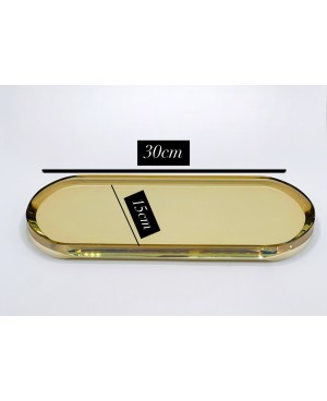 Plateau Décoratif en Cristal - 30x15cm