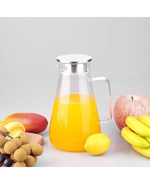  Carafe en Verre avec Couvercle Filtrant 1.4L