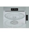 Plat de Présentation sur Pied Rond en Cristal