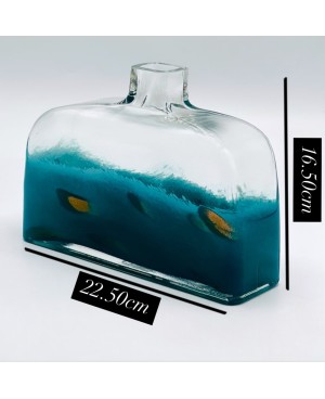 Vase en Verre Bleu - PM