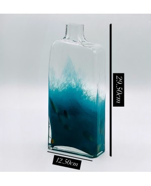 Vase en Verre Bleu - MM