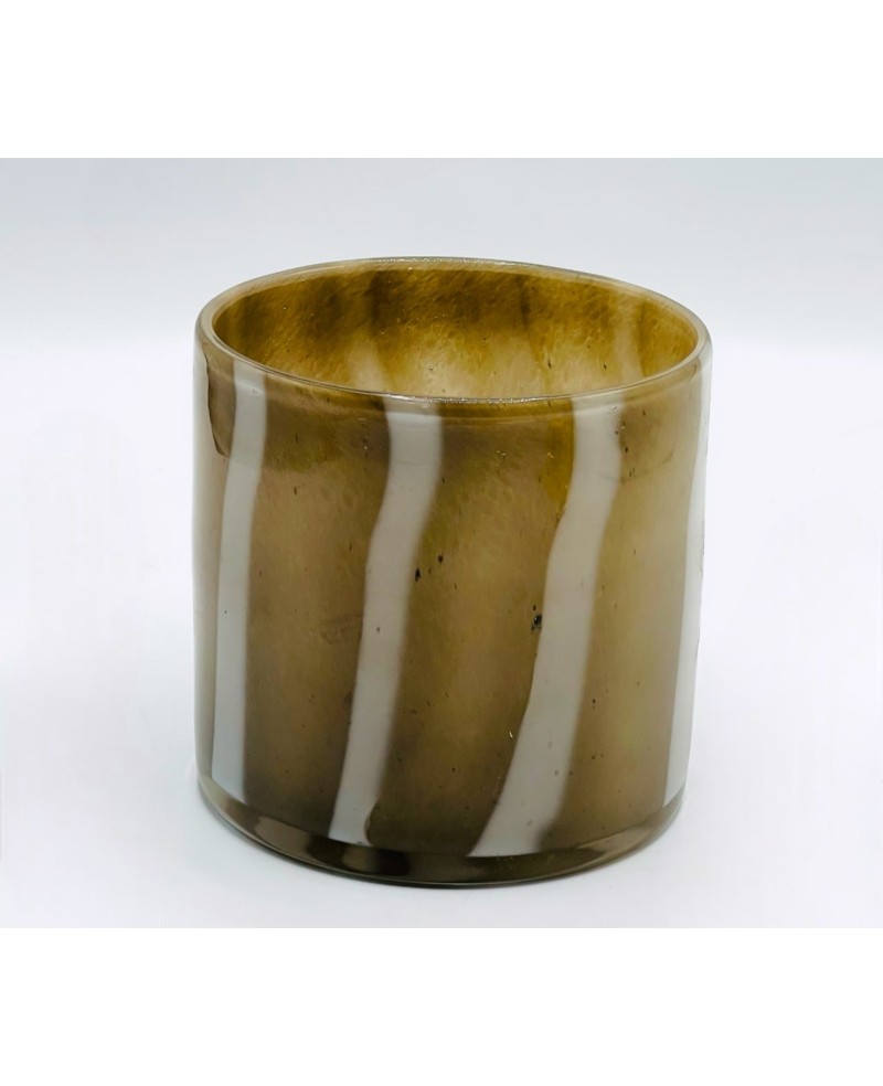 Vase en Verre Soufflé Marron