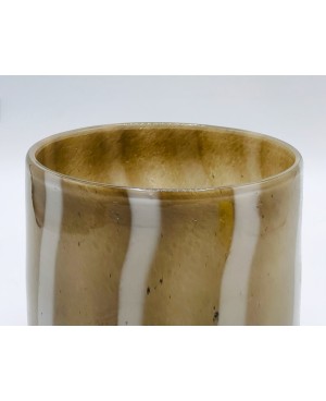 Vase en Verre Soufflé Marron