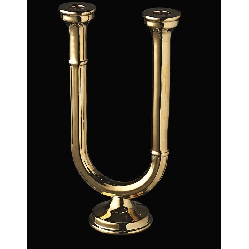 Chandelier Double Antique Gold - HENRIETTE