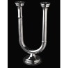 Chandelier double argente antique - HENRIETTE