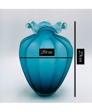 Vase en Verre Bleu - MM