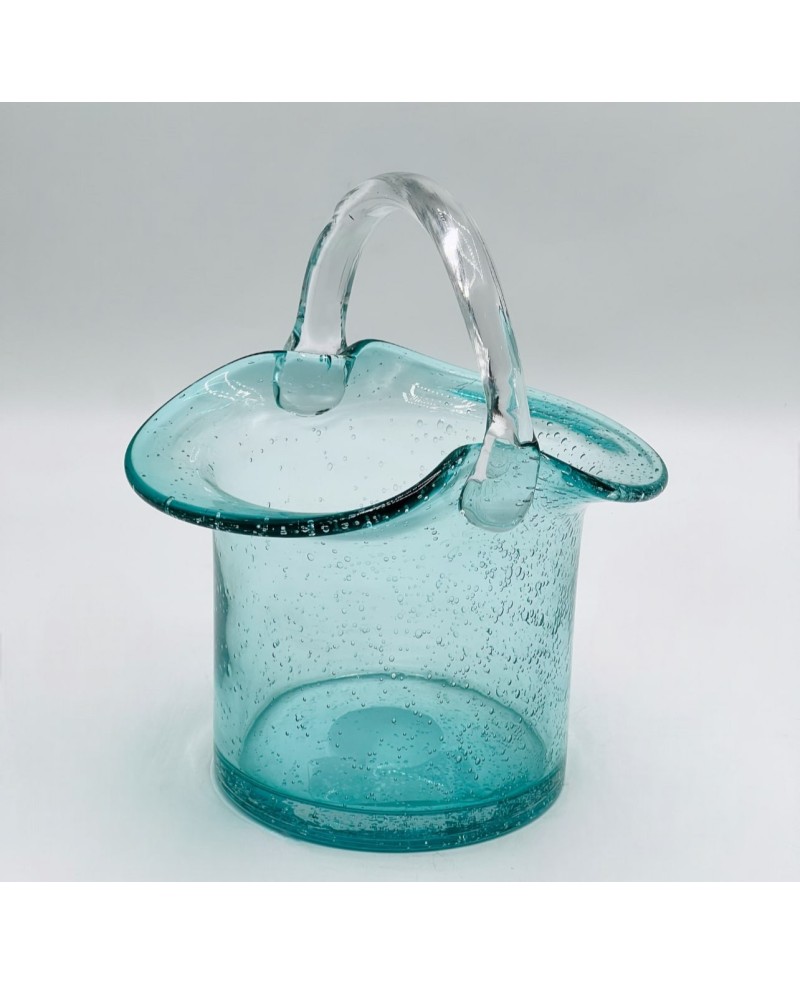 Vase en verre Soufflé Bleu
