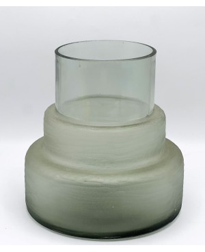  Vase en Verre Gris -