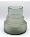 Vase en Verre Gris -