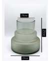 Vase en Verre Gris -