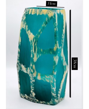 Vase  en Verre Bleu - GM