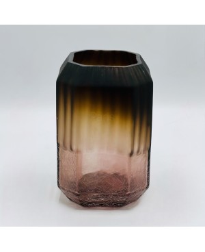  Vase en Verre Marron Mate - MM