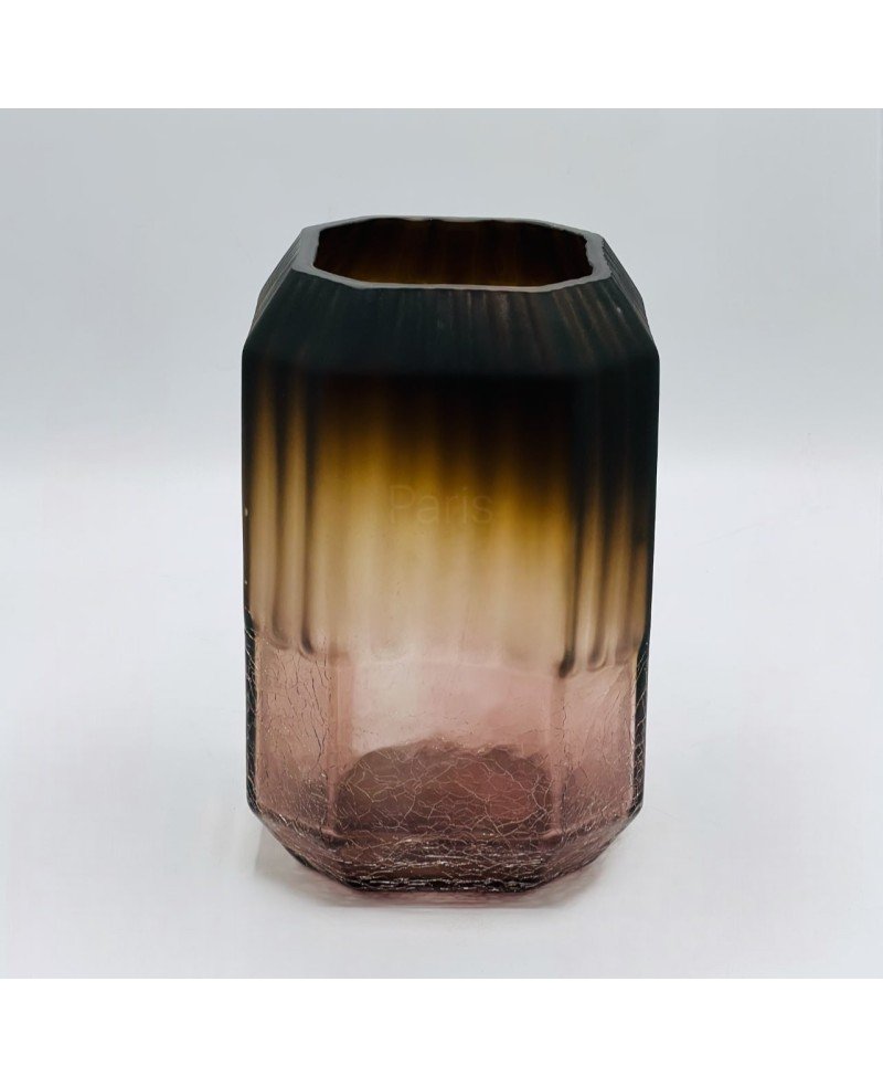 Vase en Verre Marron Mate - MM