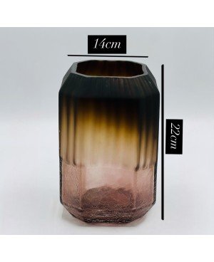 Vase en Verre Marron Mate - MM