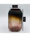 Vase en Verre Marron Mate - MM