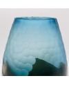 Vase en Verre Bleu Mate - PM