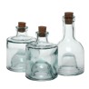 Huilier - Pack de 3 bouteilles en verre couleur Bleutée