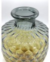 Vase en verre Jaune et Gris - GM