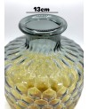 Vase en verre Jaune et Gris - GM