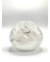Vase en Verre Soufflé Blanc - PM