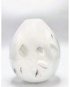 Vase en Verre Soufflé Blanc - MM