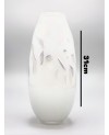 Vase en Verre Soufflé Blanc - GM