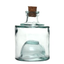 Huilier - Pack de 3 bouteilles en verre couleur Bleutée
