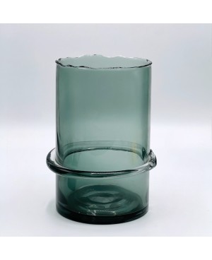  Vase en Verre Gris - MM