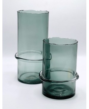 Vase en Verre Gris - MM