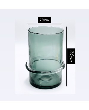 Vase en Verre Gris - MM