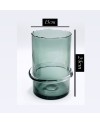 Vase en Verre Gris - MM