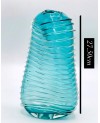 Vase en Verre Bleu Transparent - MM