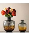 Vase en verre Jaune et Gris - GM