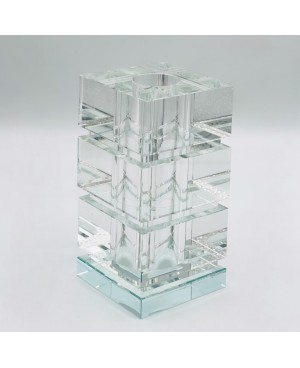  Vase en Cristal Transparent