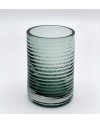 Vase en Verre Bleu Transparent Cylindrique - MM
