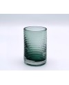 Vase en Verre Bleu Transparent Cylindrique - MM