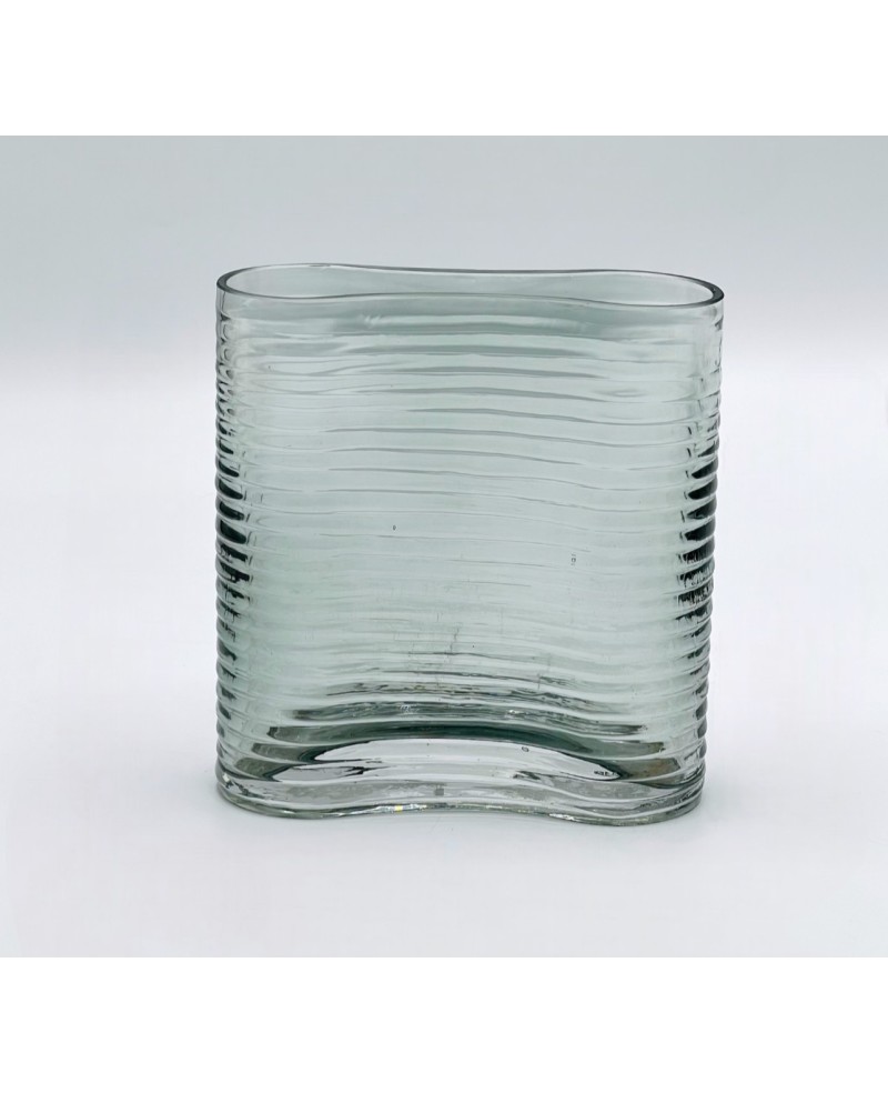 Vase en Verre Bleu Transparent - GM