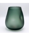 Vase en Verre Gris -