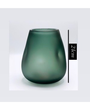 Vase en Verre Gris -