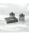 2 Bonbonnières en Cristal Gris