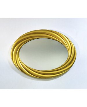  Miroir Décoratif en Plastique Doré - 76x56cm